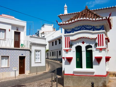 Casas de la ciudad de Lagos, Algarve, Portugal