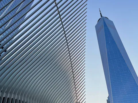 World Trade Center y One World Trade Center en Bajo Manhattan, Nueva York