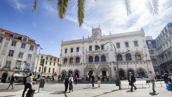 Estación de Tren Rossio, Lisboa, Portugal