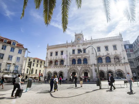 Estación de Tren Rossio, Lisboa, Portugal