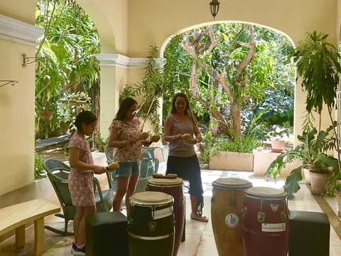 Taller de música cubana en La Habana