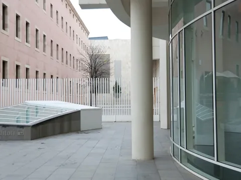 Entrada al Auditorio del MACBA en Barcelona