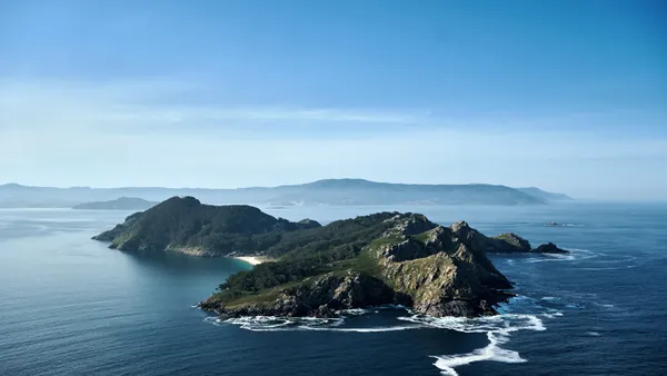 Imagen panorámica de las Islas Cíes
