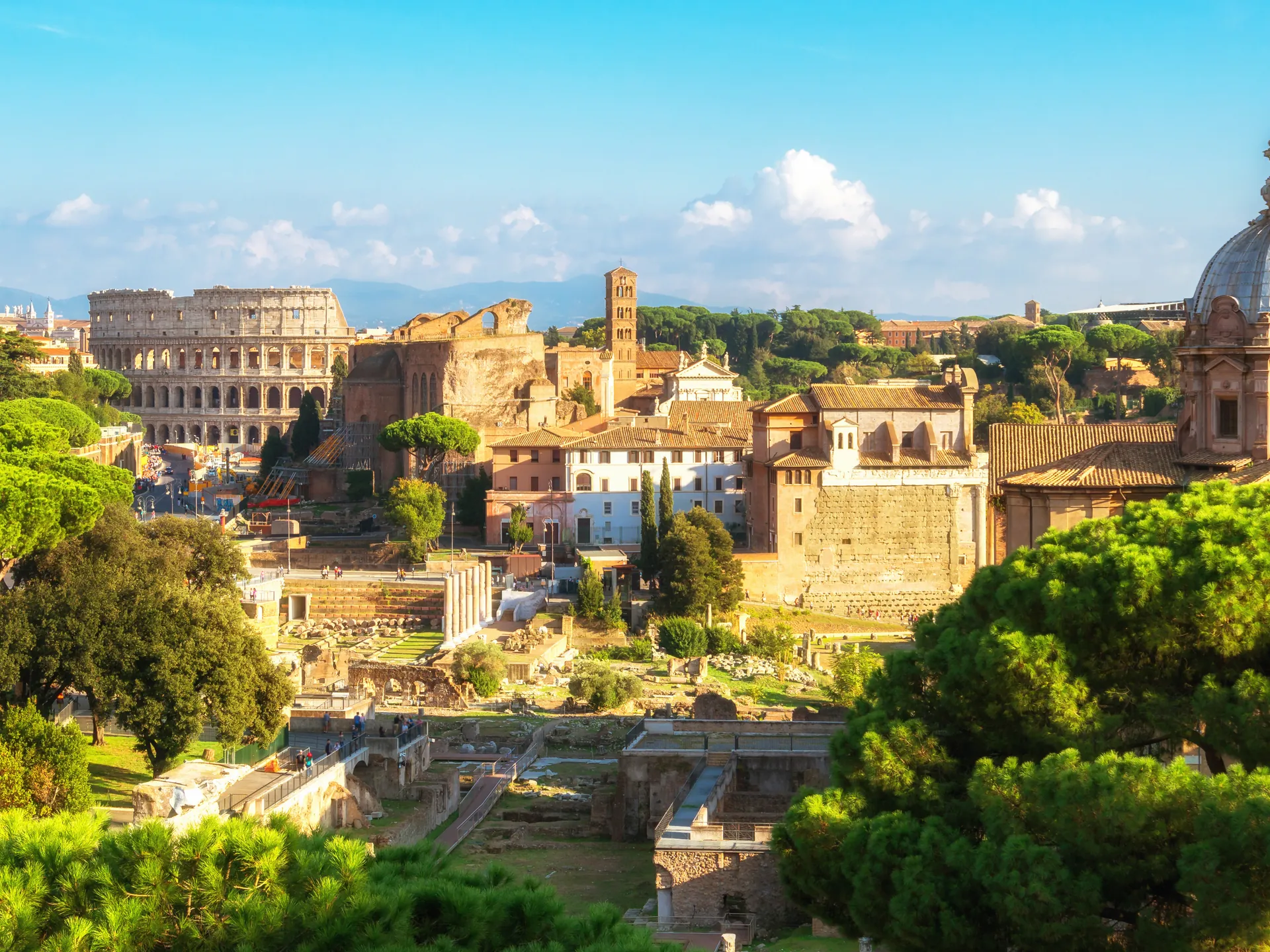 Vista aérea de Roma