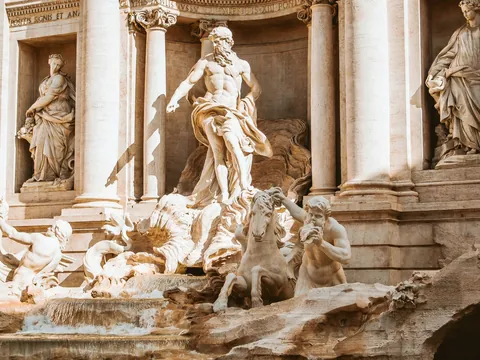 Fontana di Trevi en Roma, Italia
