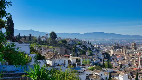 Panorámica del Albaicín y la Catedral de Granada