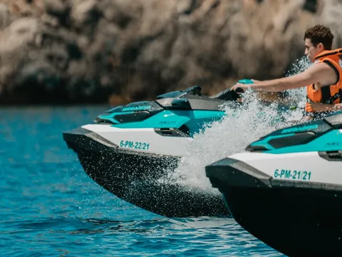Safari Moto Agua Cala Andratx Cala Basset Cuevas Argilau alquiler Jetski excursión Moto Agua Mallorca Baleares
