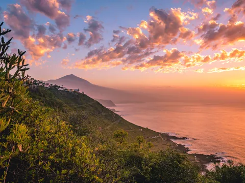 The Teide National Park with a view from the thing in Tenerife.