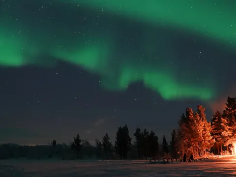 Tour de la aurora boreal con barbacoa lapona